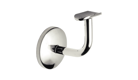 Soporte fijo a pared para pasamanos redondo en acero inox (Caja indivisible 2 unidades / precio por unidad!!)