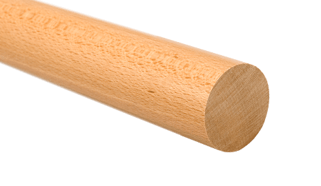 Pasamanos de madera  diámetro 45 mm en barras de 3 metros