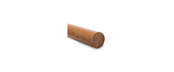 Pasamanos de madera  diámetro 45 mm en barras de 3 metros - 1