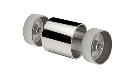 Unión recta para pasamanos de madera en inox AISI-304 (caja indivisible 2 unidades / precio por unidad!!))