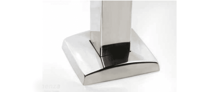 Base atornillar para poste 40x40 mm de barandilla inox AISI-316 (Caja indivisible 2 unidades / precio por unidad!!) - 1