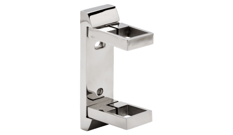 Base lateral para poste cuadrado 40x40 mm de barandilla en inox  AISI-316 CONSULTAR DISPONIBILIDAD!!!