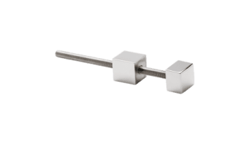 Kit 2 soportes laterales para postes cuadrados de barandilla inox AISI-316