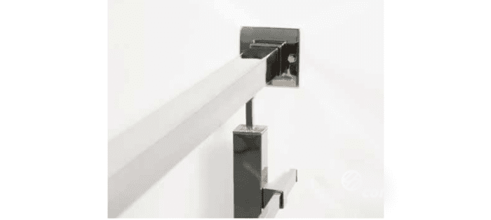 Base pared para poste cuadrado 40x40 barandilla inox AISI-316 (Caja indivisibles 2 unidades / precio por unidad!!) - 1