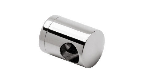 Soporte regulable pasante tubos transversales barandilla inox AISI-316 (caja 4 unidades indivisible / precio por unidad!!)
