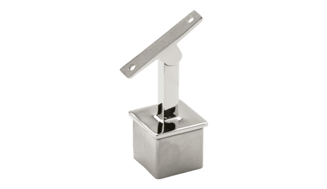 Soporte regulable para unir pasamanos y poste 40x40 mm inox (Caja indivisible 2 unidades / precio por unidad!!)