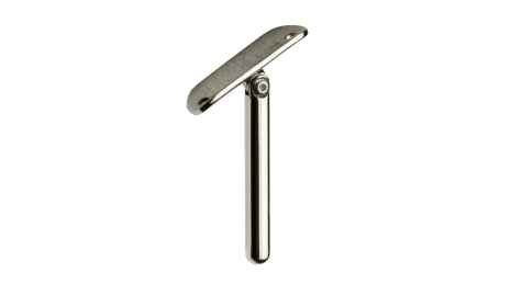 Soporte regulable para pasamanos redondo a poste de barandilla inox (Caja indivisible 2 unidades / precio por unidad!!)