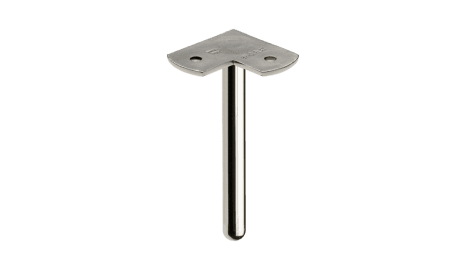 Soporte fijo para pasamanos esquina 90º cuadrado inox  (Caja indivisible 2 unidades / precio por unidad!!)