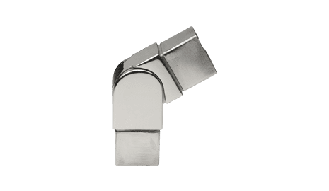 Conector regulable para pasamanos cuadrado de barandilla inox (Caja indivisible 2 unidades / precio por unidad!!)