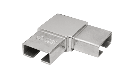 Codo 90º para pasamanos rectangular 40x20 inox AISI-316 (Caja 2 unidades / precio por unidad!!)