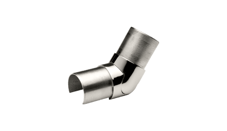 Codo regulable 20-55º pasamanos DECOLED inox AISI-316