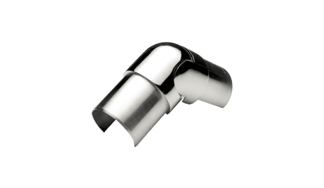 Codo regulable 0-20º pasamanos DECOLED inox AISI-316