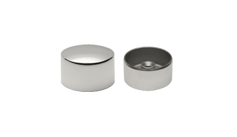 Tapa final para pasamanos de madera 45 mm inox AISI-304 (Caja indivisible 4 unidades / precio por unidad!!)