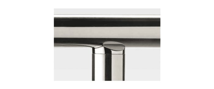 Apoyo tubo bajo para barandilla inox AISI-316 (caja indivisible 2 unidades / precio por unidad!!) - 1
