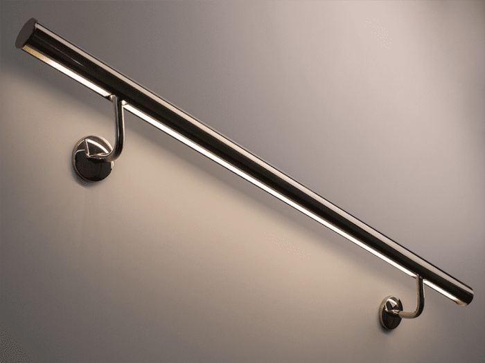 Soporte orientable para sistema pasamanos DECOLED en acero inox - 4