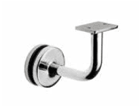 Soporte pasamanos cuadrado/rectang. inox AISI-316 para vidrio (Caja indivisible 2 unidades / Precio unitario!!)