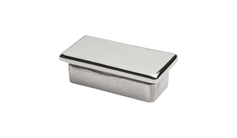Tapa final pasamanos rectangular 40x20 mm inox (Caja indivisible 2 unidades / precio por unidad!!)