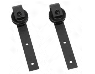 Set / pareja poleas tipo granero para puerta corredera superior