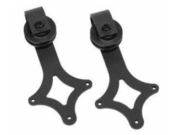Set / pareja poleas tipo granero para puerta corredera superior