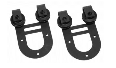 Set / pareja poleas tipo granero para puerta corredera superior