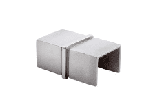 Unión para pasamanos rectangular encastar en barandilla de vidrio (Caja indivisible 2 unidades / Precio por unidad!!)
