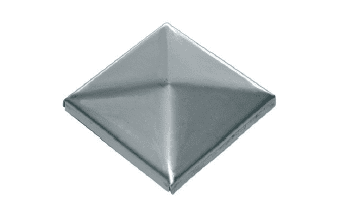 Tapa superior para tubo cuadrado (acabado sin pulir)