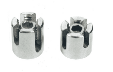 Cruceta para cable en inox AISI-316
