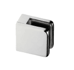 Grapa plana cuadrada para vidrio en barandilla inox AISI-316 (Caja indivisible 4 unidades // Precio por unidad!!)