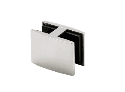 Pinza para vidrio tramo recto inox  AISI-316  (Caja indivisible 2 unidades // precio por unidad!!)