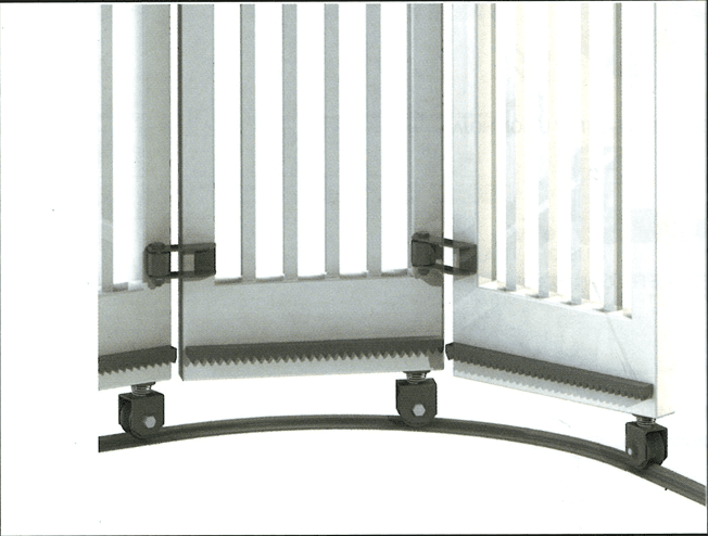 Bisagra puerta articulada esquinera, para corredera inferior - 2