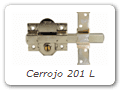 Cerrojo accionado por llave pintado mod. 201-L/80 FAC