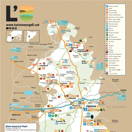 Mapa de l'Urgell