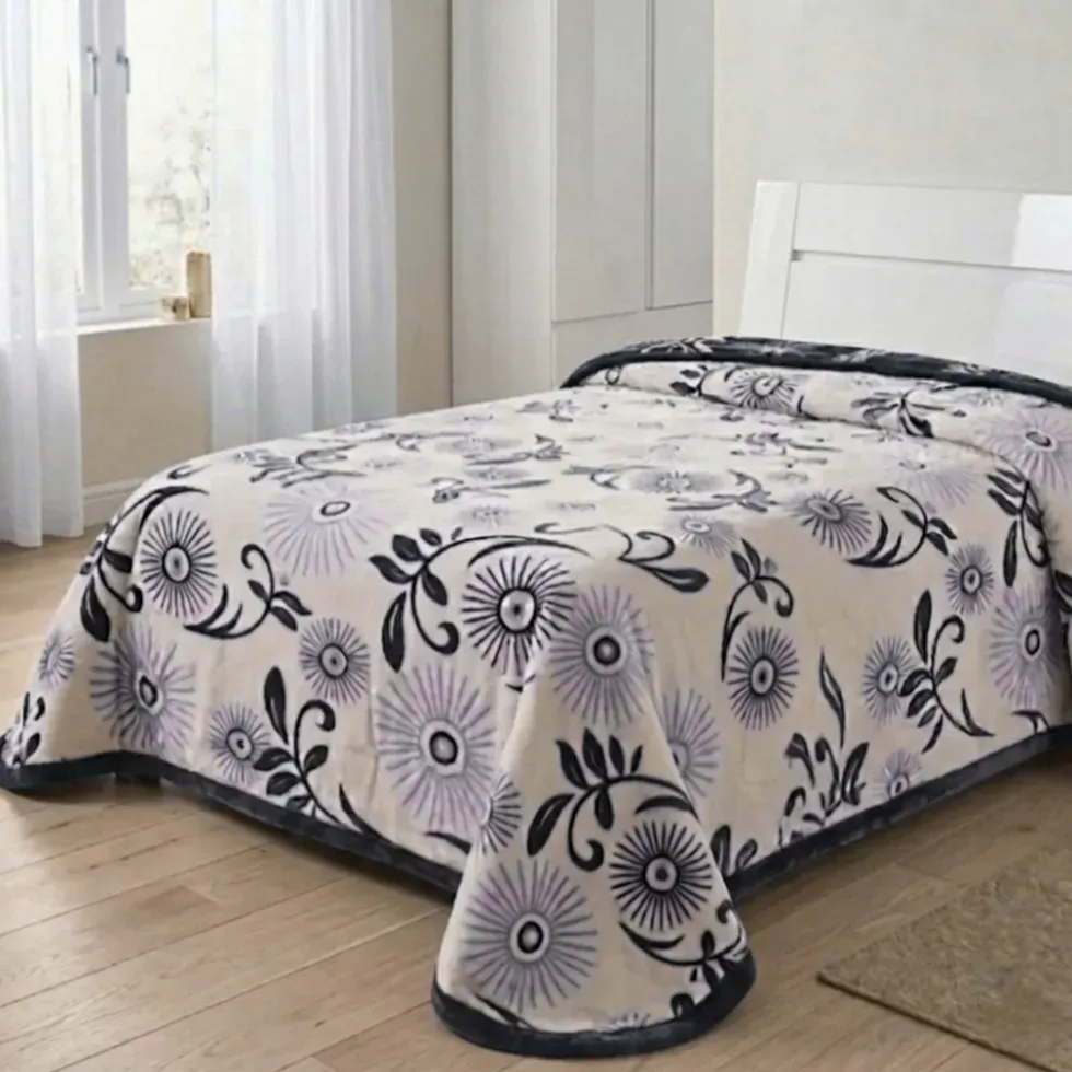 Colchas reversibles Rocío morada. Cama: 90, 135