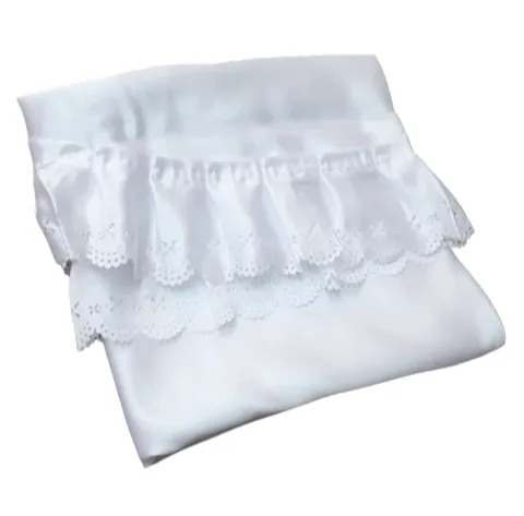 Faldillas raso blanco volante: 160 - 2