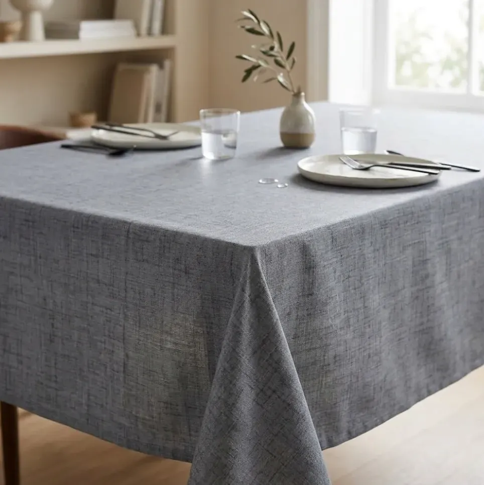 Tela antimanchas gris antracita 130