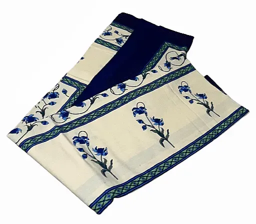 Multiusos beige flores azules. 173 x 260 - 3