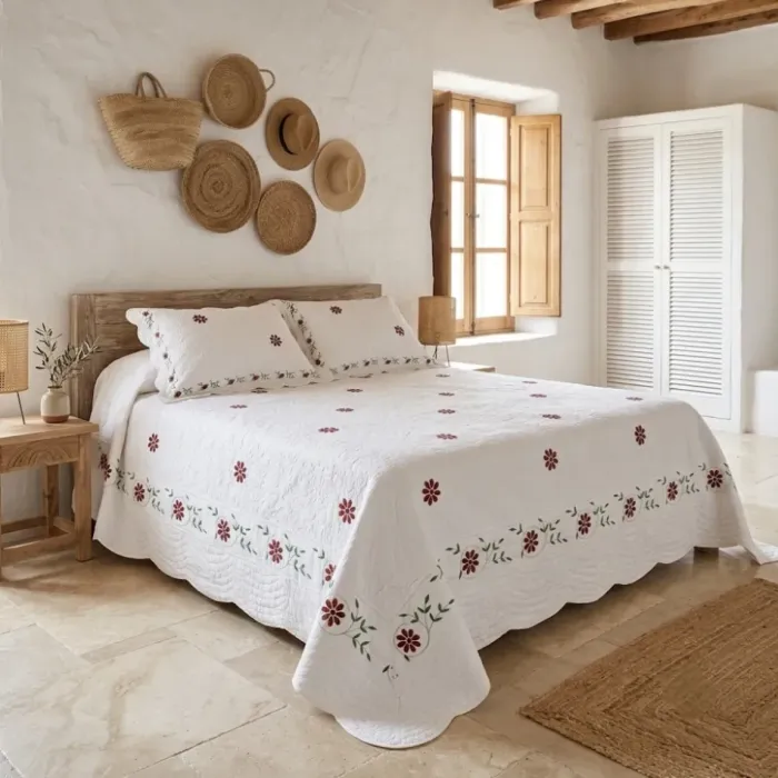 Colcha boutie algodón Ibiza CAMA 135/150