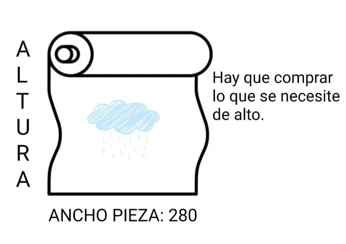Tela dibujos geométricos verde y teja - 7