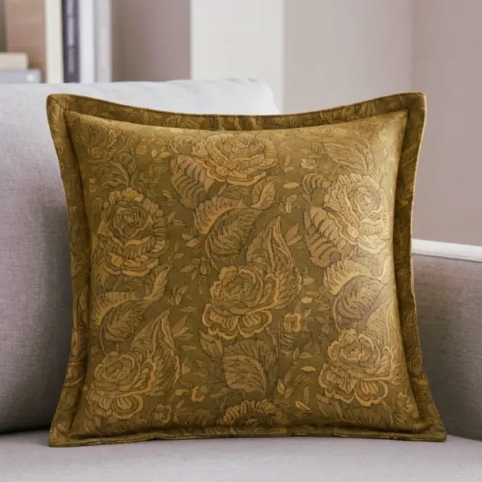 Funda sillón 1 plaza labrado verde y amarillo - 1