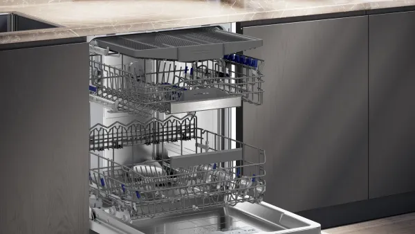 SIEMENS SX65ZX17CE LAVAVAJILLAS INTEGRABLE 60CM 3ª BANDEJA 14 SERVICIOS 40dB B Home Connect Altura 86,5cm - 7