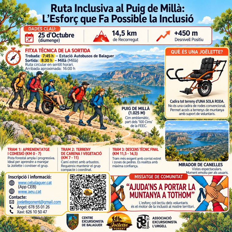 Sortida de muntanya - Joelette Ponent (clic per +info)