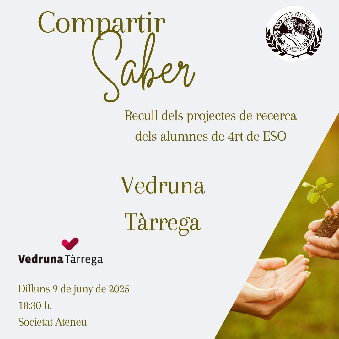 Compartir Saber a càrrec de Vedruna Tàrrega