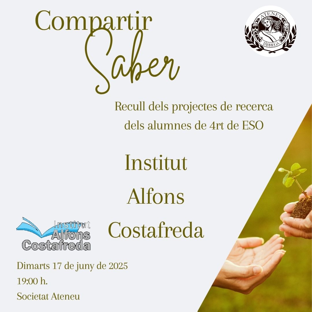 Compartir Saber a càrrec de l'Institut Alfons Costafreda