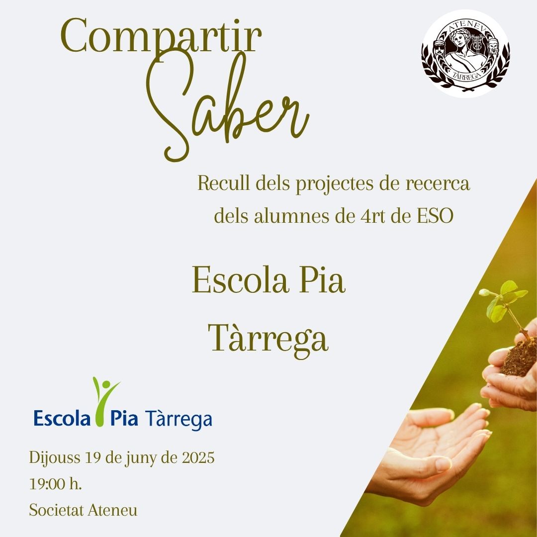 Compartir Saber a càrrec de l'Escola Pia