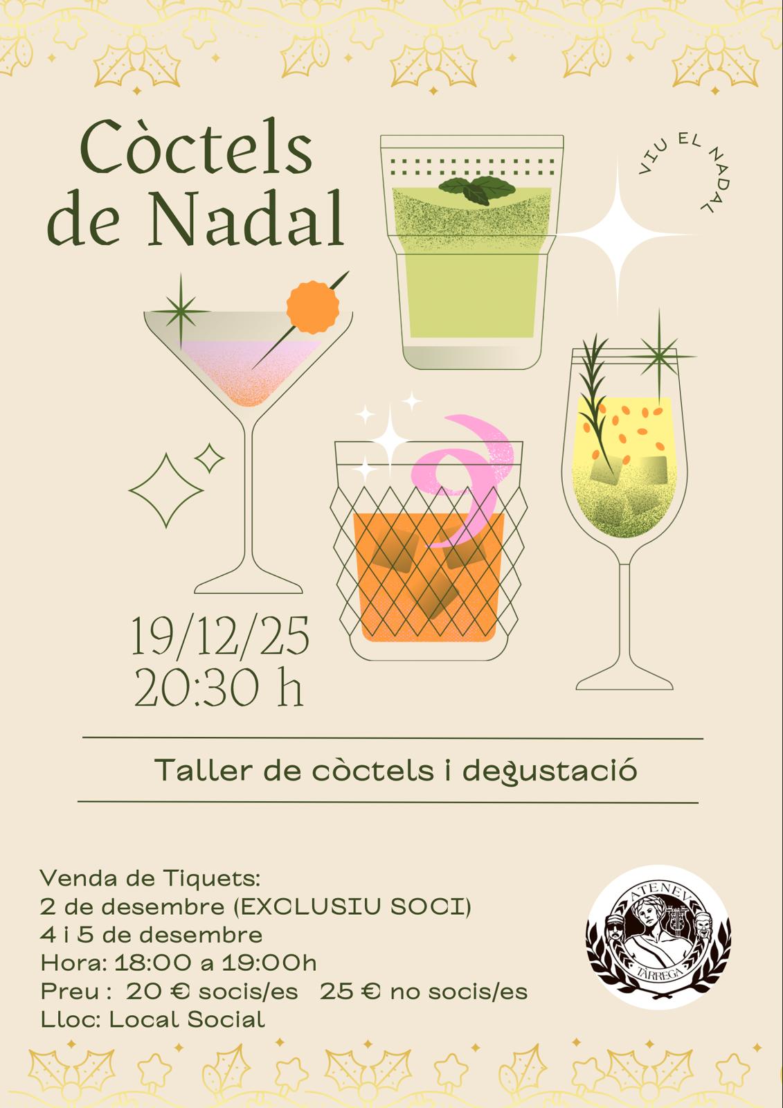 Taller de Còctels a càrrec de Cafeteria Ateneu (compra de tiquet previ