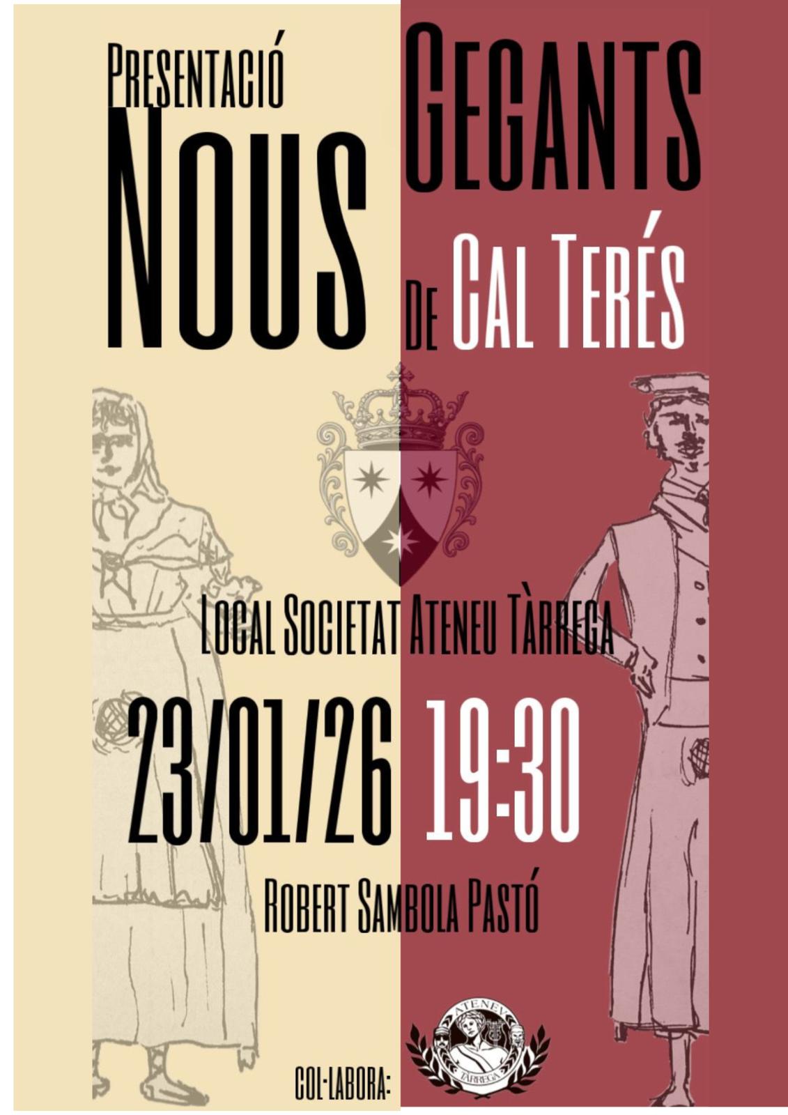 Presentació del treball Recuperació dels Gegants de Cal Terés