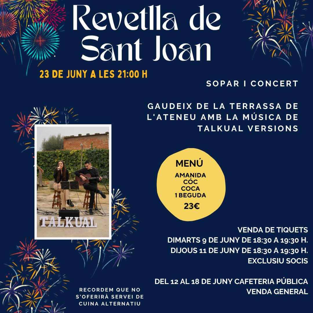 Revetlla de Sant Joan - cal adquirir tiquet prèviament