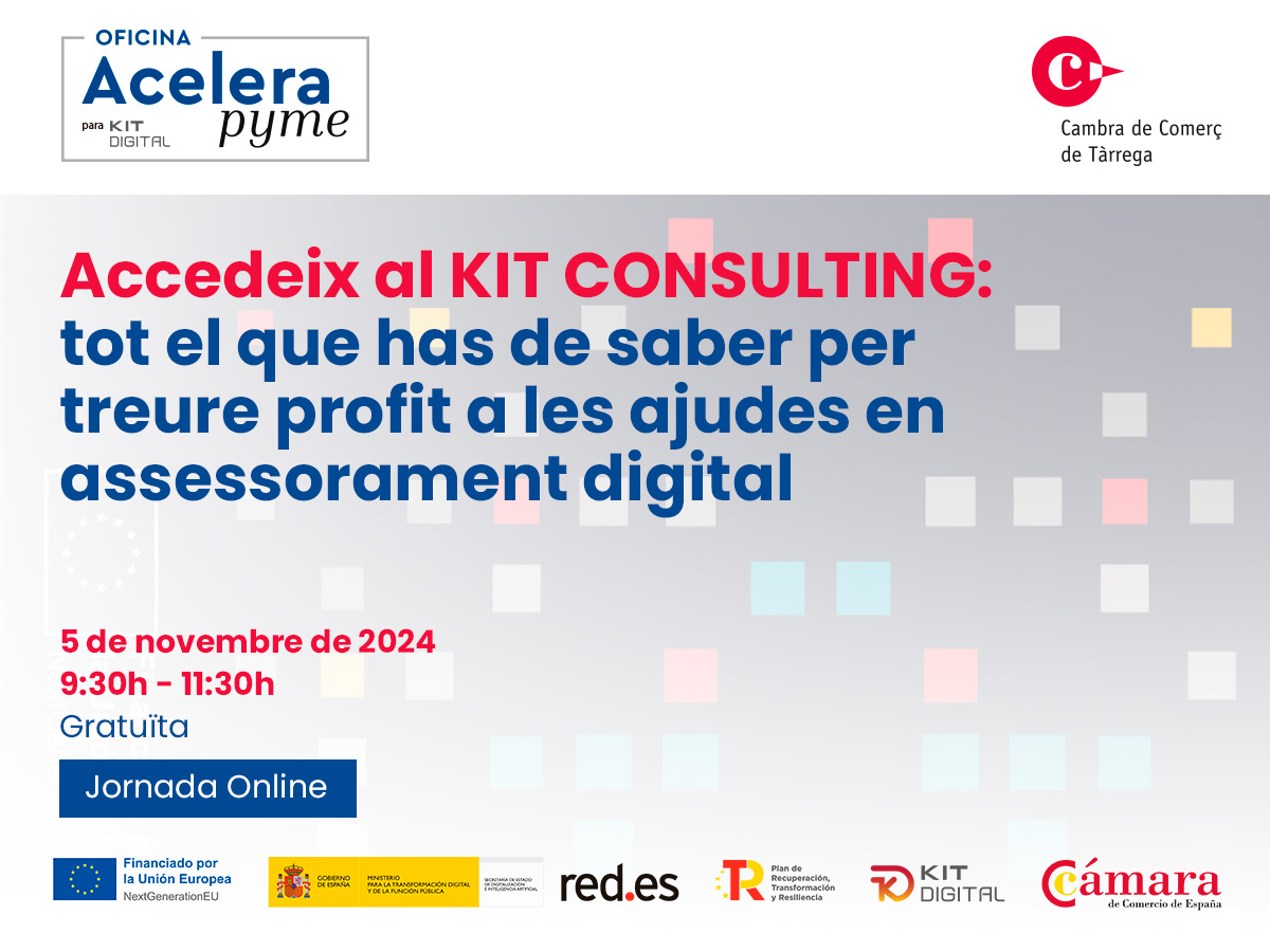 Accedeix al Kit Consulting: tot el que has de saber per treure profit a les ajudes en assessorament digital