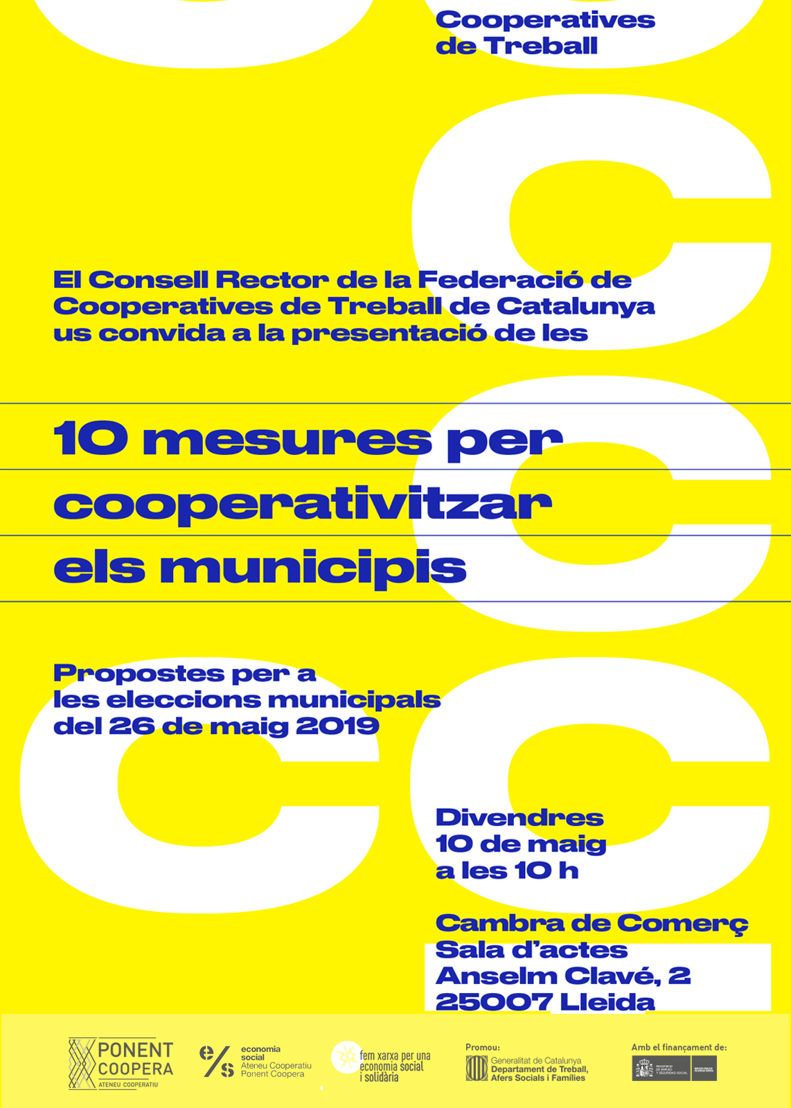 Acte de presentació 10 mesures per cooperativitzar els municipis
