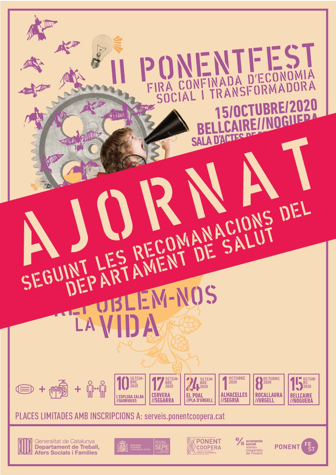 AJORNAT - II Ponent FEST, Fira Confinada d'Economia Social i Transformadora
